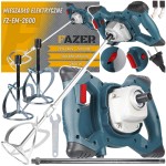 Mieszadło do zapraw kleju betonu gipsu + x2 mieszalniki + ZESTAW 2600W