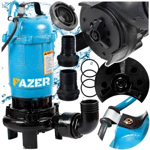 Pompa do wody z rozdrabniaczem z nożem tnącym 3300W NÓŻ