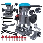 Frezarka górnowrzecionowa 2450W 6/8MM + x12 Frezów Zestaw
